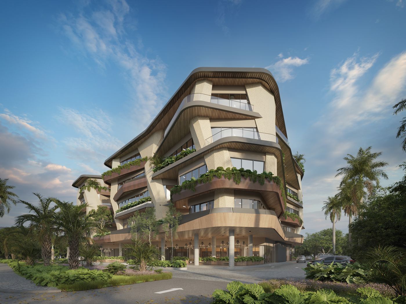 Level Business Center — Rear right view